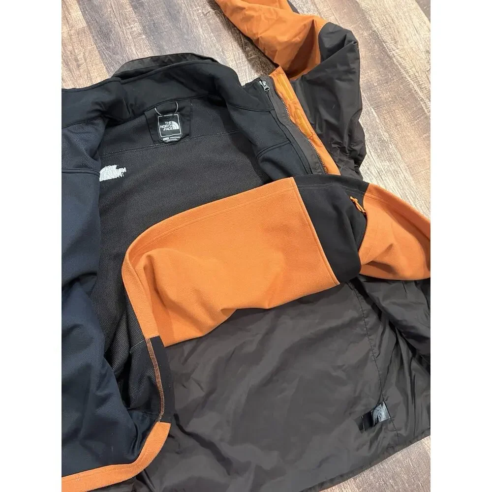 The North Face Brunt Orange Zip Up Jacket + Fleece Jkt Liner Men’s XL HYVent